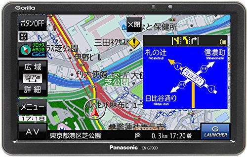 パナソニック CN-G1000VD ポータブルナビ. 地図データ2016年製.